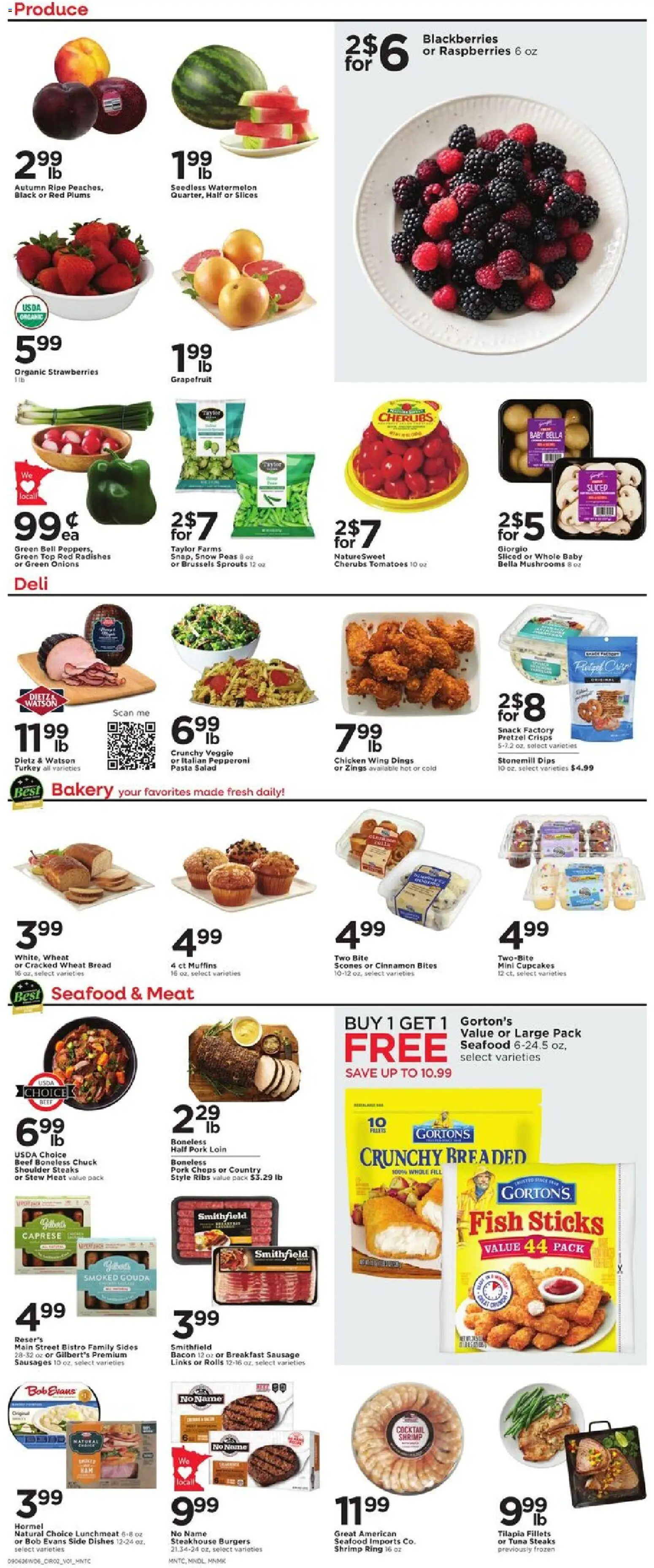 Cub Foods Weekly Ad - valid from 09/06/2026 | Page: 4 | Products: Tomatoes, Tilapia, Strawberries, Grapefruit