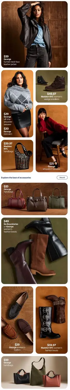 Preview of George mini skirt, George mini skirt from shop Walmart valid from Sep 10, 2026 | Page: 7 | Products: Boots, Shoes, Sweater, Jacket