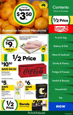 Preview of Woolworths catalogue  - valid from 29.04.2026 | Page: 2 | Products: Mandarins, Cream, Sugar, Fridge