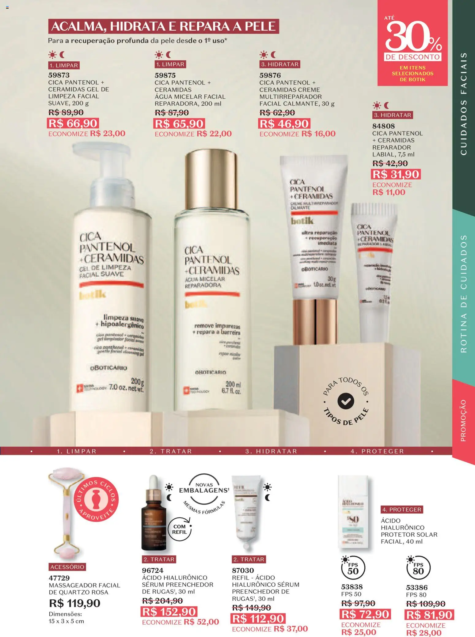 O Boticário Folheto - válido de 29/06/2026 | Página: 57 | Produtos: Sérum, Gel de limpeza, Creme, Massageador