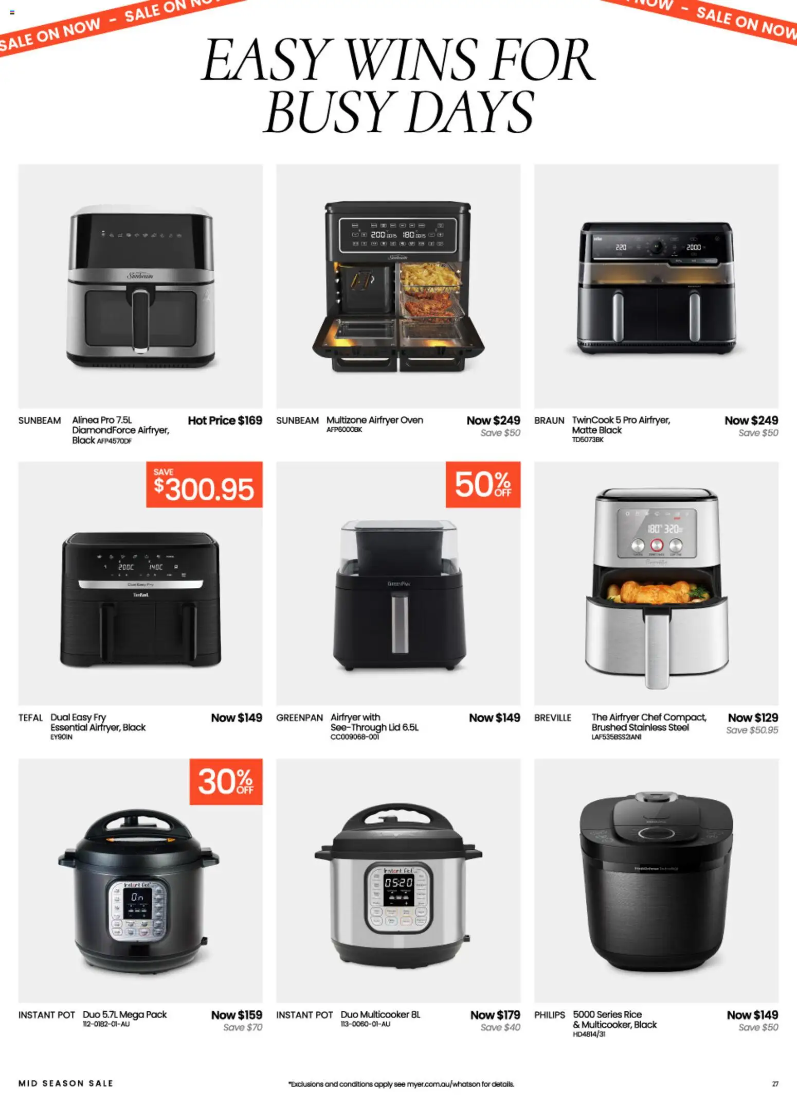 Myer catalogue - valid from 09/09/2026 | Page: 27 | Products: Pot, Rice, Oven