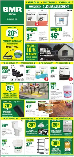 Preview of BMR weekly flyer / circulaire from shop BMR valid from Jul 2, 2026