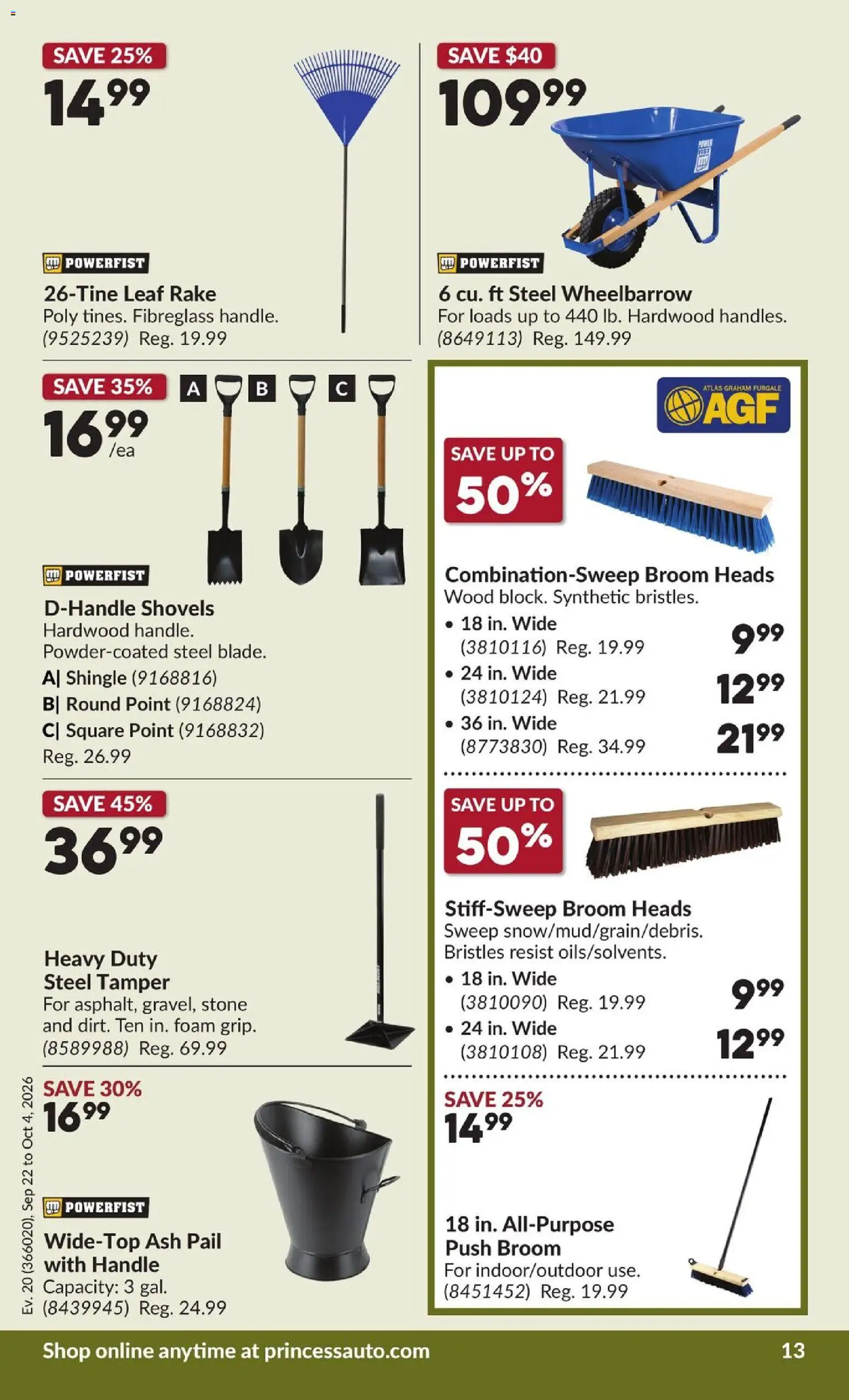 Princess Auto flyer valid from Sep 22, 2026 | Page: 18