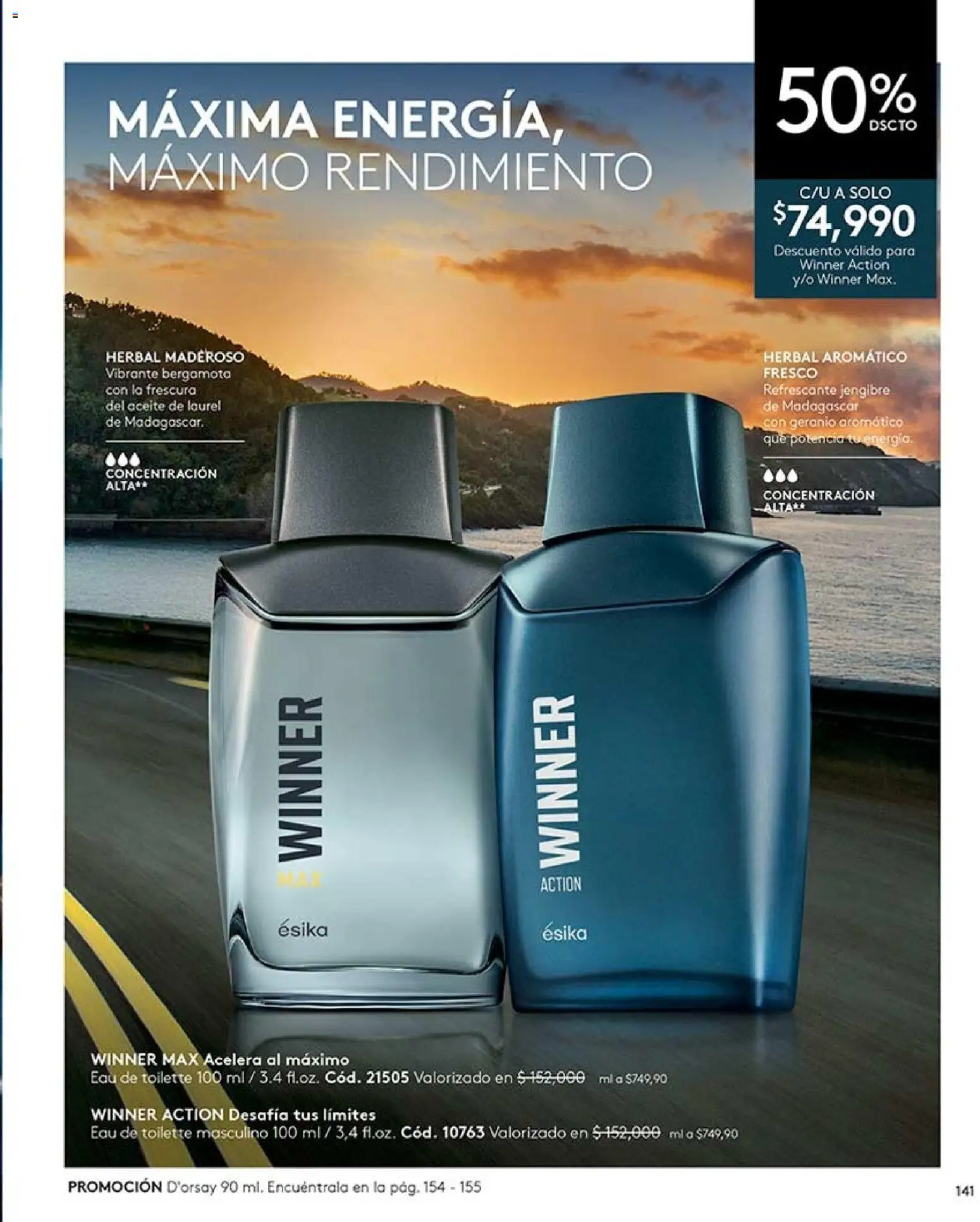 Ésika revista - valida desde el 07/08/2026 | Página: 141 | Productos: Jengibre, Eau de toilette, Aceite