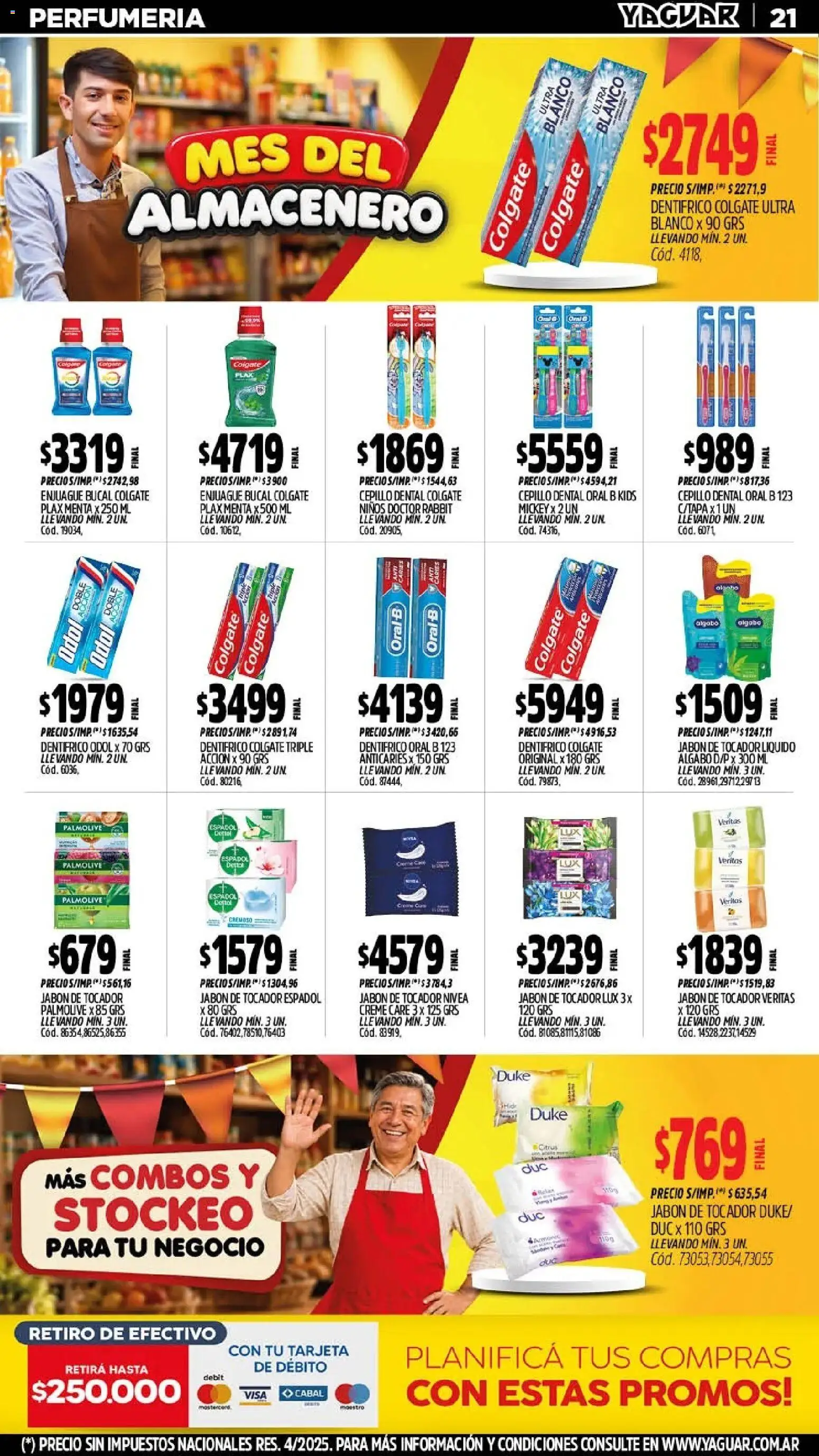 Yaguar - Oferta Semanal Trelew │ válido desde el 21/09/2026 | Página: 21 | Productos: Cepillo, Jabón, Enjuague bucal