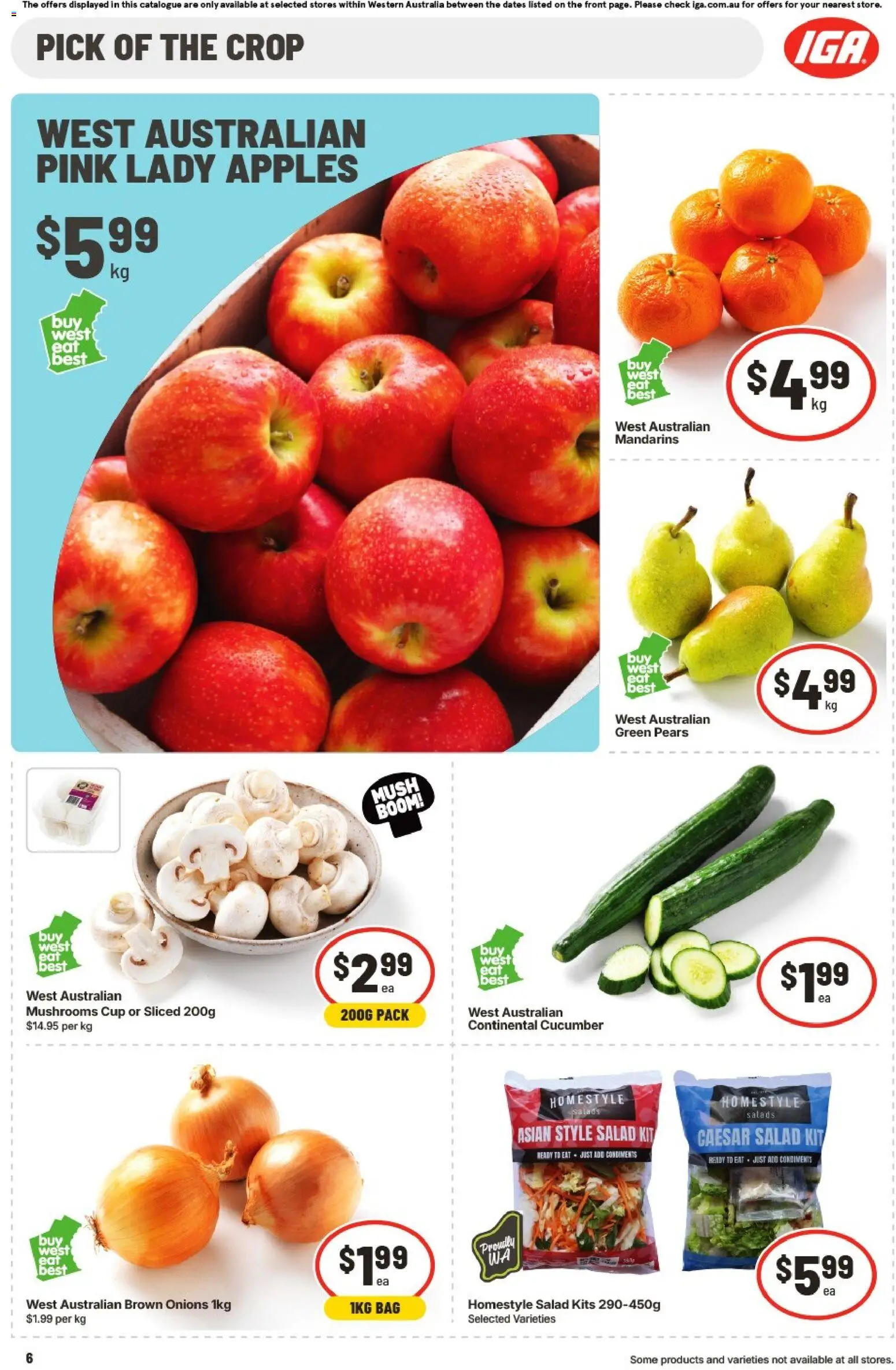 IGA catalogue - valid from 17.06.2026 | Page: 6 | Products: Kits, Salad, Onions, Bag