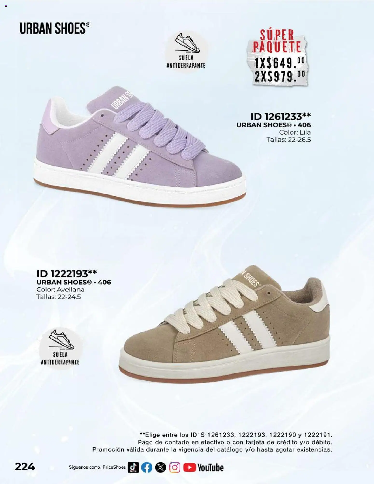 Nuevas ofertas de Price Shoes válidas en toda la República Mexicana desde el 01/10/2026. ¡Encuentra las mejores ofertas en Price Shoes catálogo Exclusivos! | Página: 225