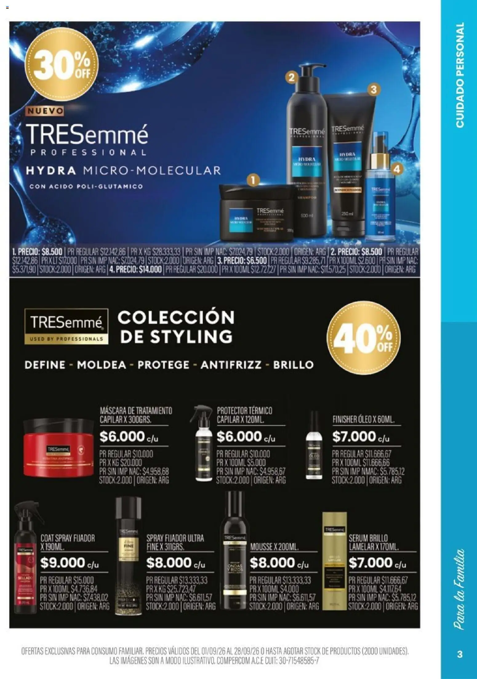 Pigmento - Catálogo │ válido desde el 01/09/2026 | Página: 3 | Productos: Serum, Máscara, Fijador, Mousse
