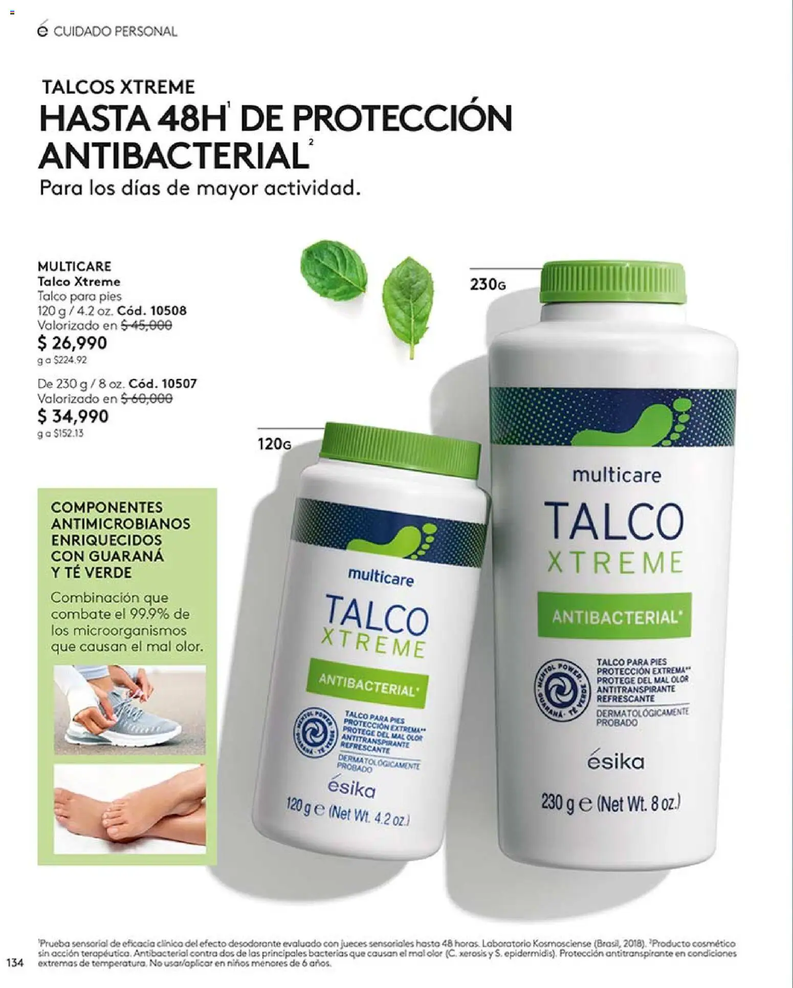 Ésika revista - valida desde el 17/07/2026 | Página: 134 | Productos: Té, Combinación, Desodorante, Antitranspirante