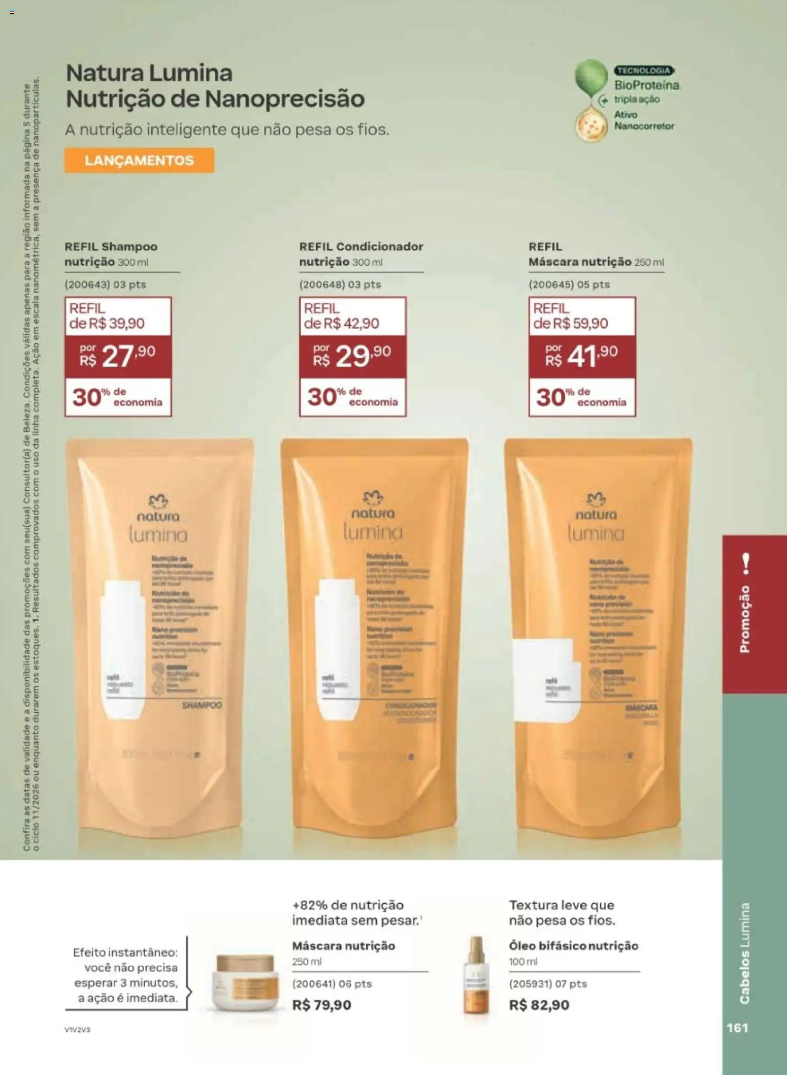 Natura Folheto - válido de 29/06/2026 | Página: 161 | Produtos: Shampoo, Condicionador, Óleo