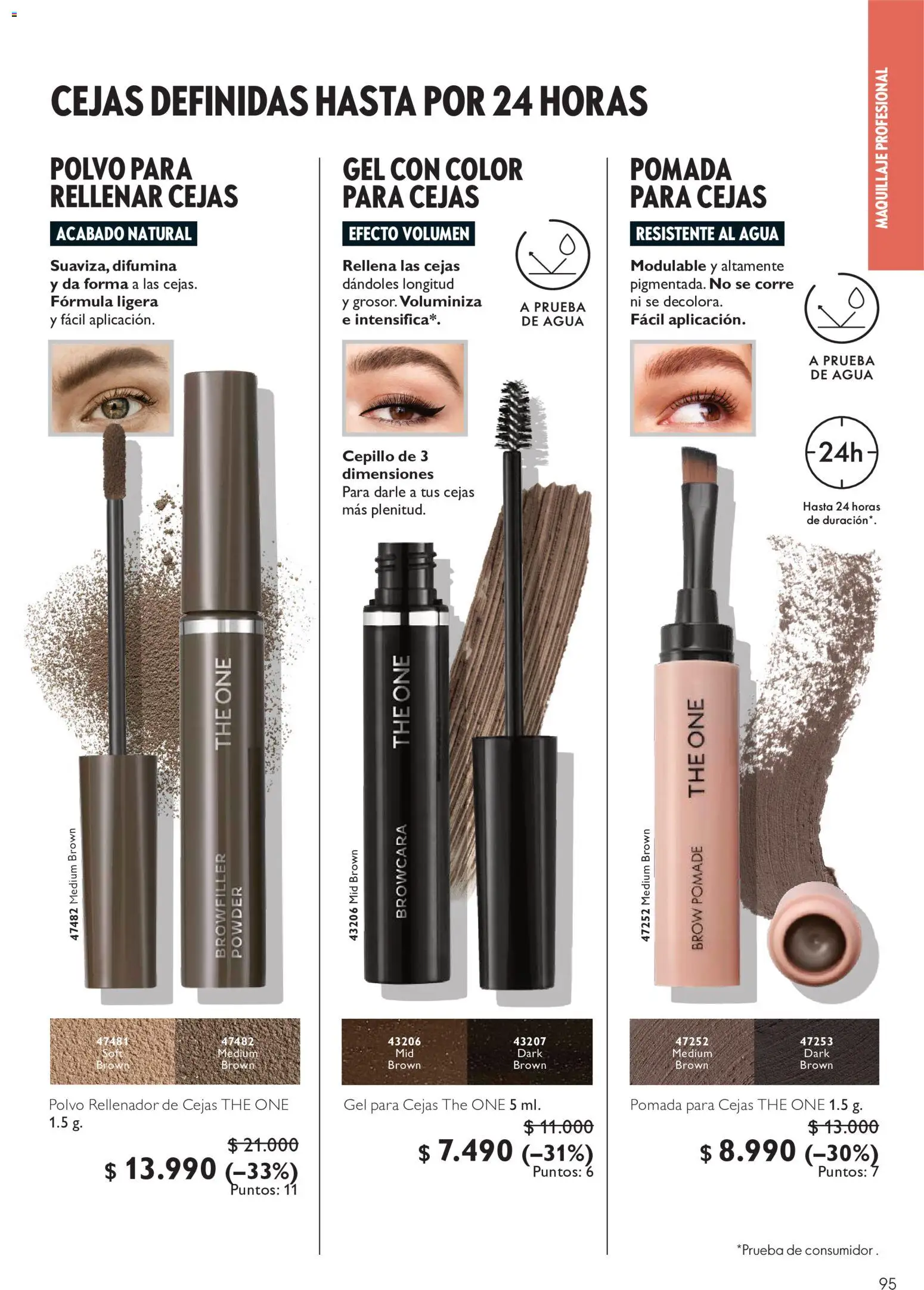 Oriflame Ofertas │ válido desde el 10.07.2026 | Página: 95 | Productos: Agua, Maquillaje, Polvo, Cepillo