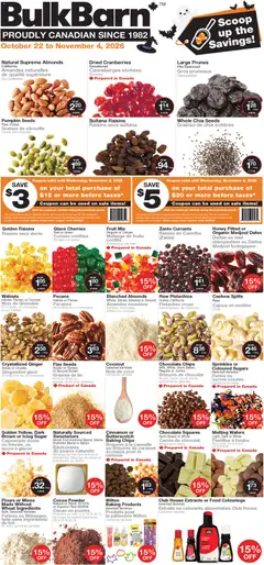 Preview of Bulk Barn circulaire from shop Bulk Barn valid from Oct 22, 2026