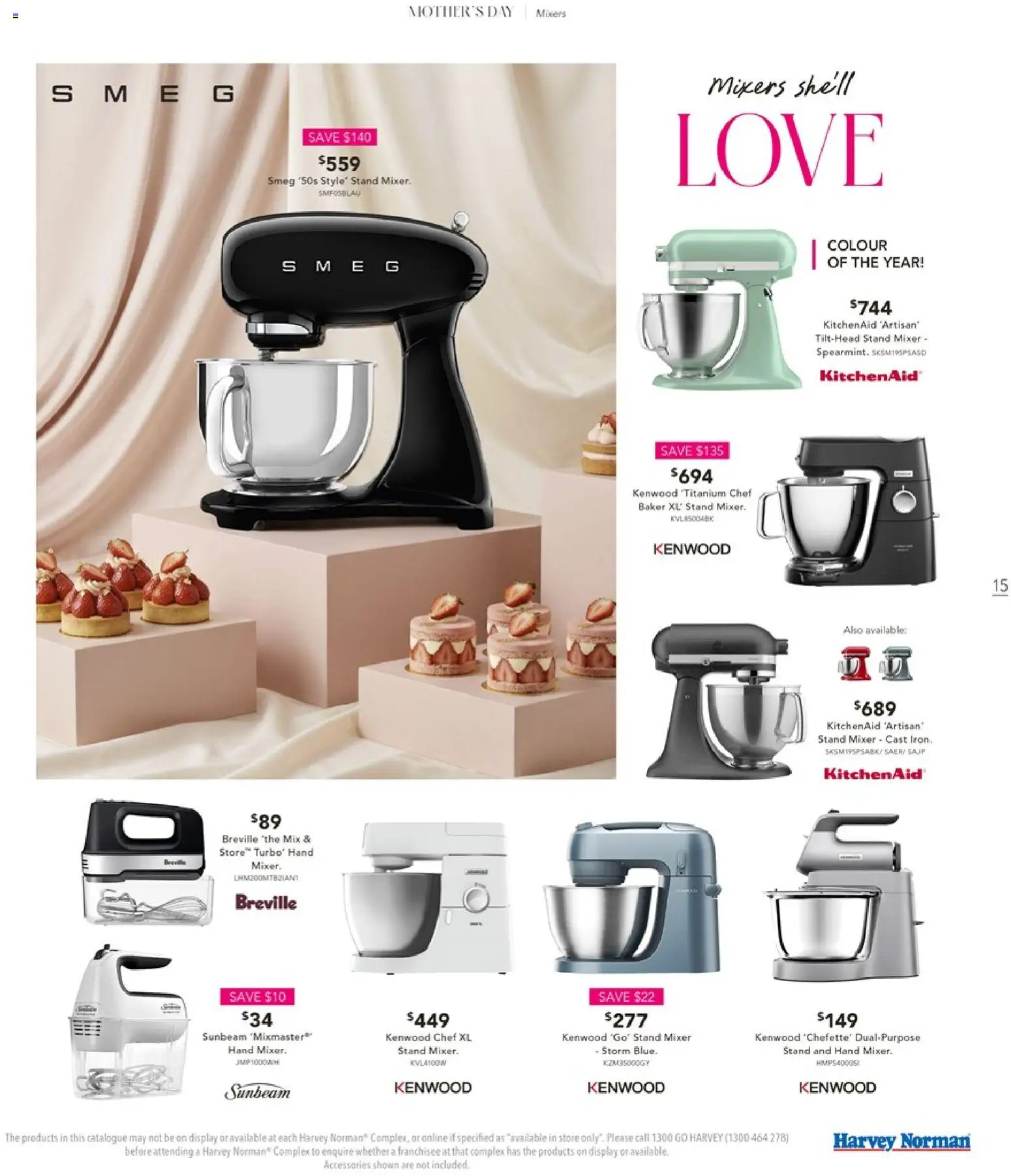 Harvey Norman catalogue - valid from 01.05.2026 | Page: 15 | Products: Accessories, Mixer