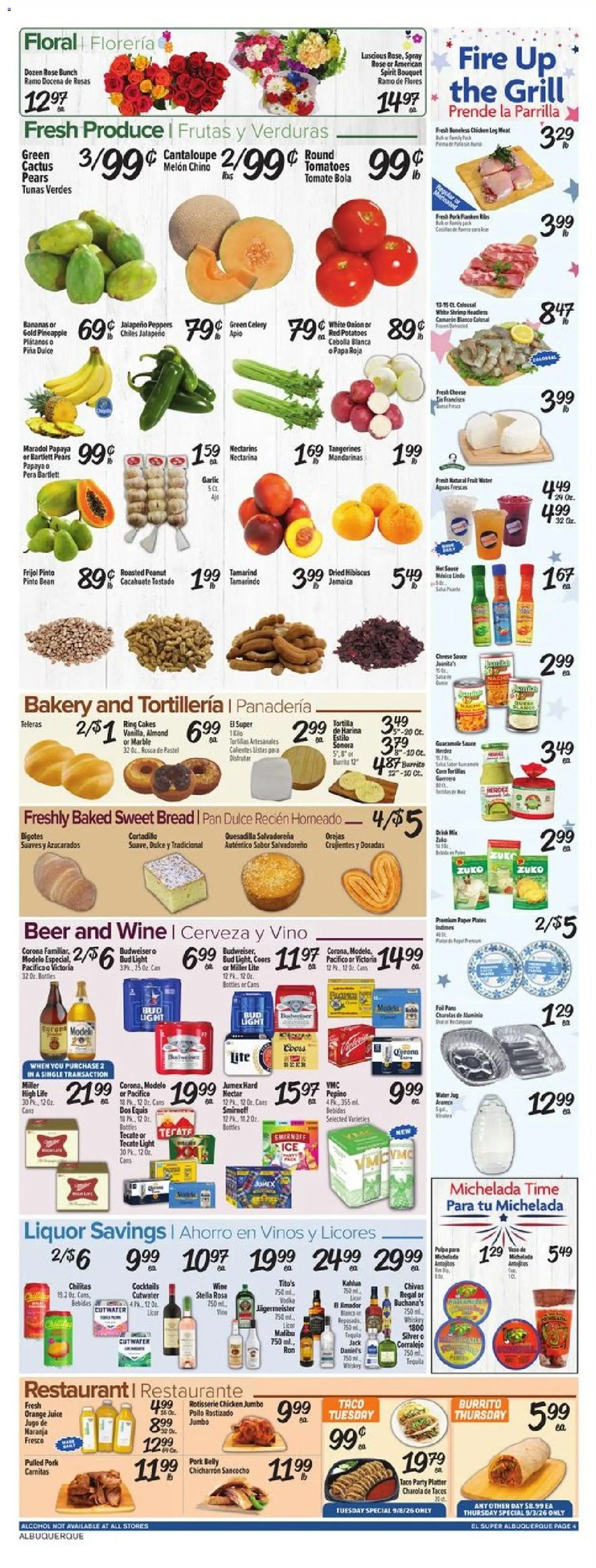 El Super Weekly Ad - NM - valid from 09/02/2026 | Page: 4 | Products: Orange juice, Chicken, Juice, Beer