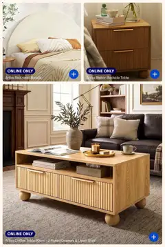 Preview of Big W Catalogue - New Season: Spring / Summer - valid from 24/08/2026 | Page: 33 | Products: Bedside table, Coffee table, Shelf, Table