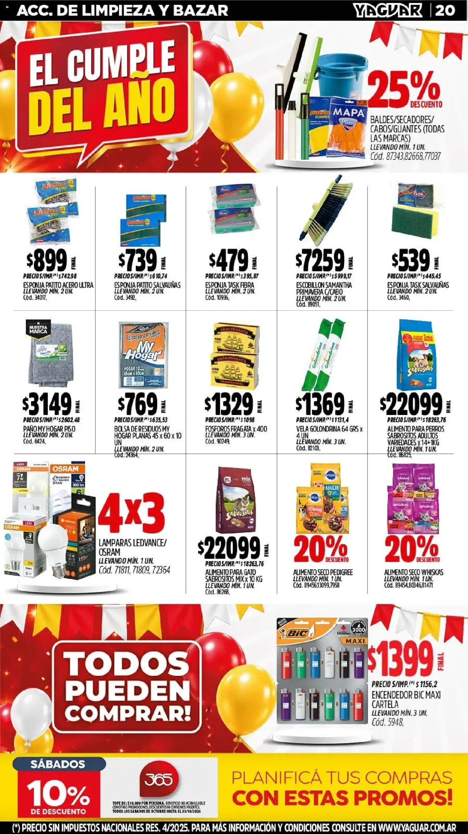 Yaguar - Oferta Semanal Mendoza │ válido desde el 26/10/2026 | Página: 21