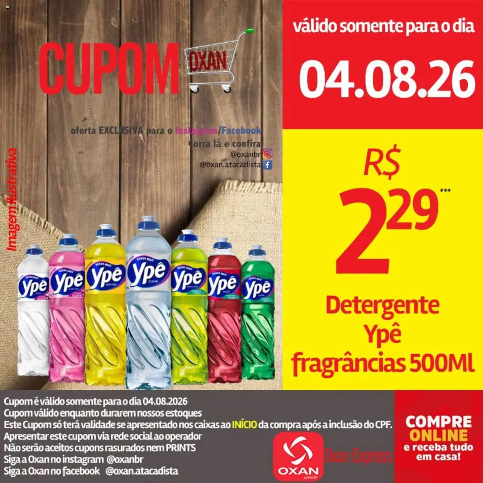Oxan Atacadista Folheto - válido de 04/08/2026 | Página: 8 | Produtos: Detergente