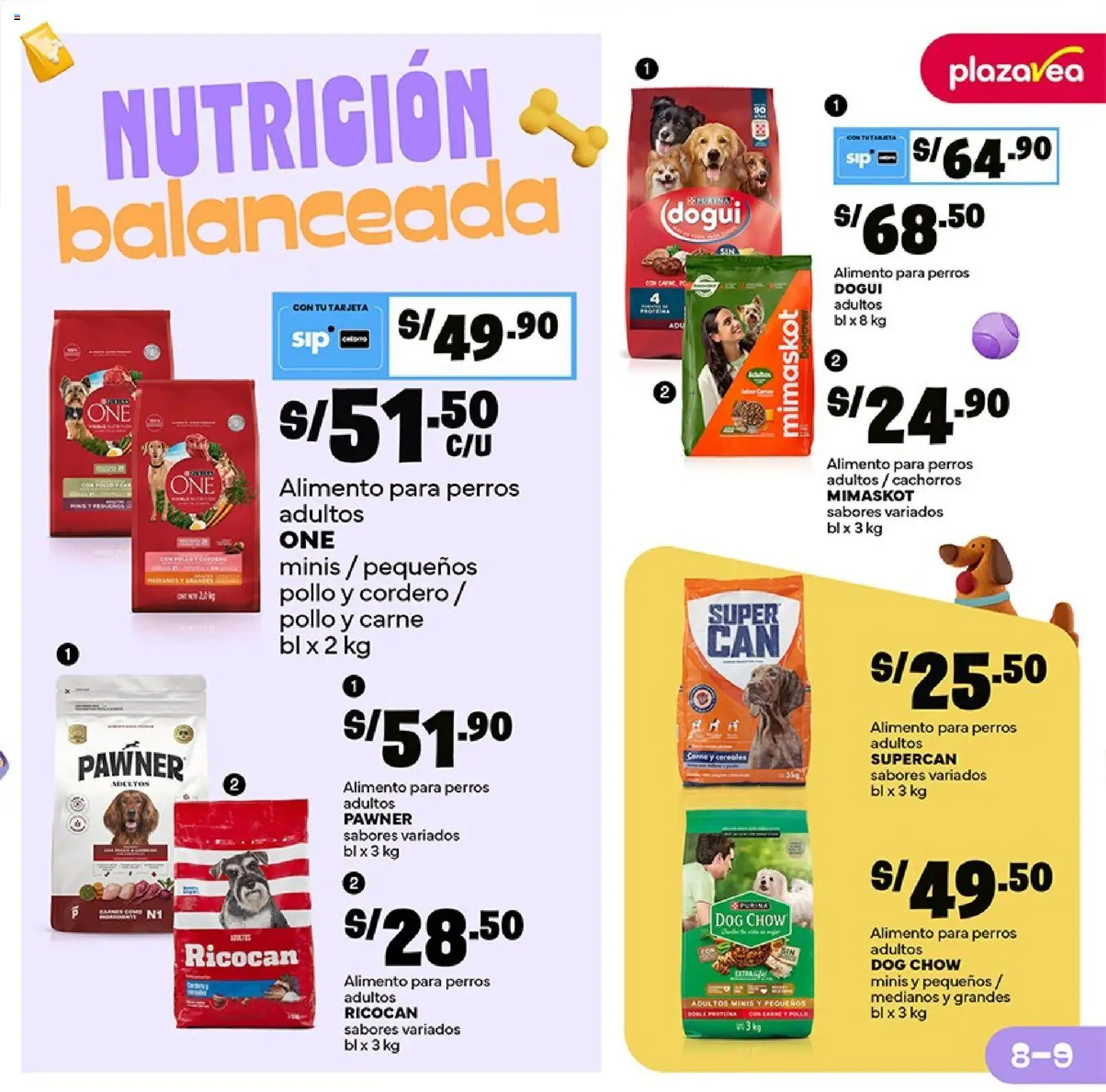 Catálogo Plaza Vea válido desde 06/04/2026 | Página: 9 | Productos: Pollo, Carne, Cereales, Proteína