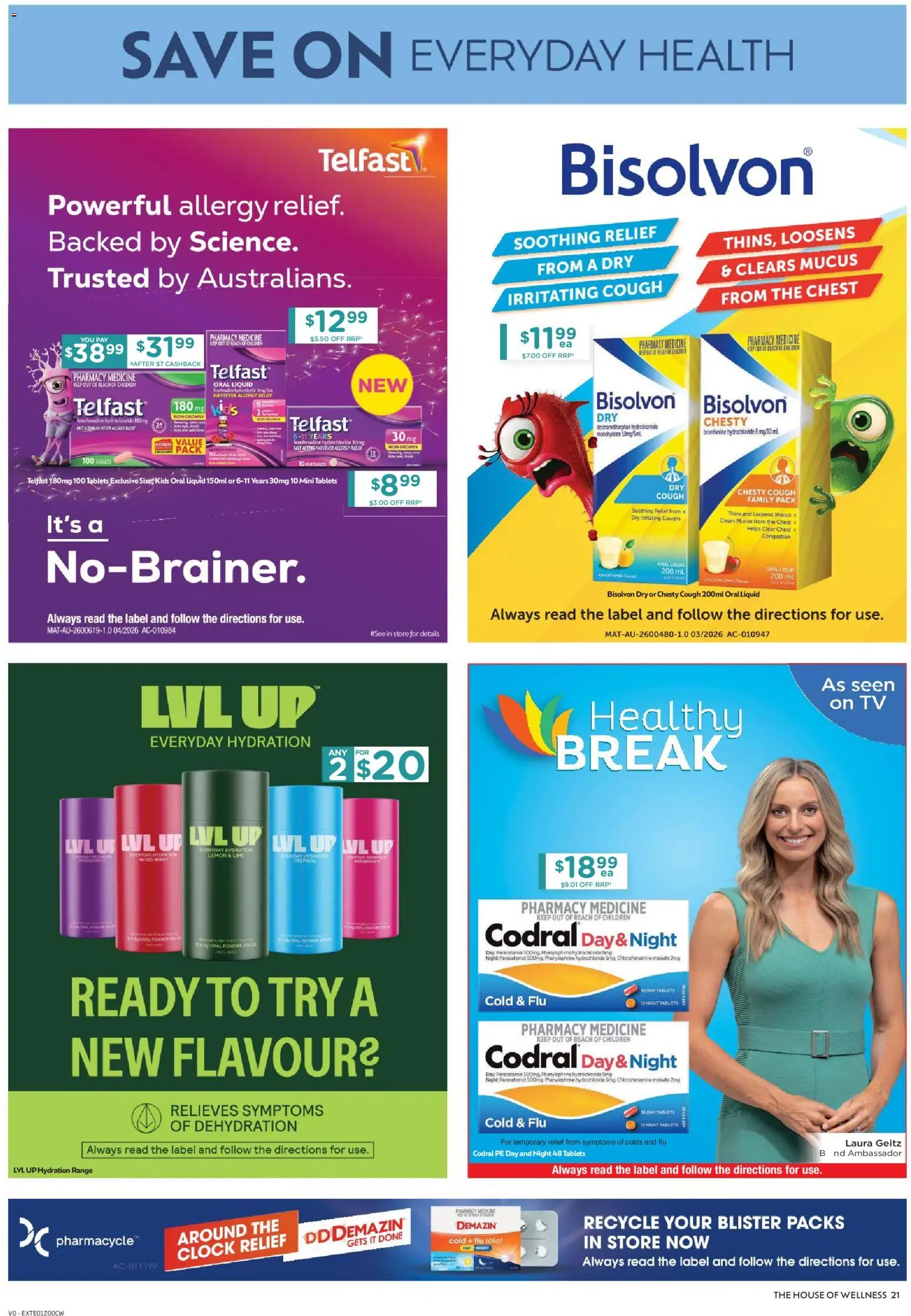 Chemist Warehouse catalogue - valid from 17/07/2026 | Page: 21 | Products: Powder, Clock, Tablets, Allergy
