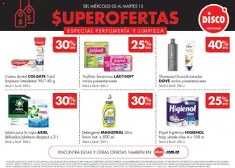 Vista previa Disco - Especial Perfumería y Limpieza válido desde el 02/09/2026