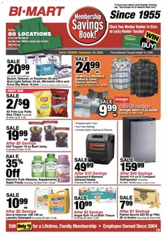 Preview of Bi-Mart weekly ads valid from 09/29/2026