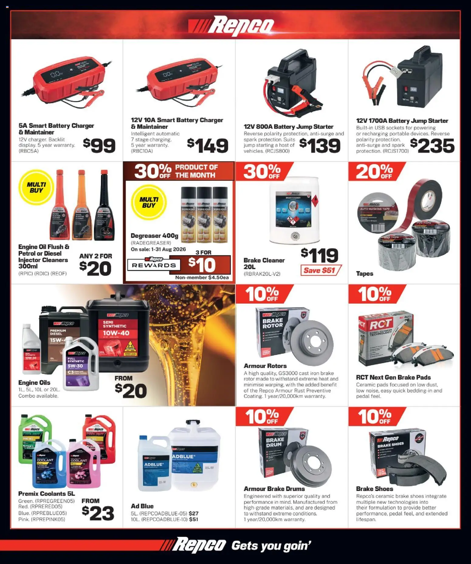 Repco catalogue - valid from 05/08/2026 | Page: 14 | Products: Charger, Cleaner, Portable, Iron