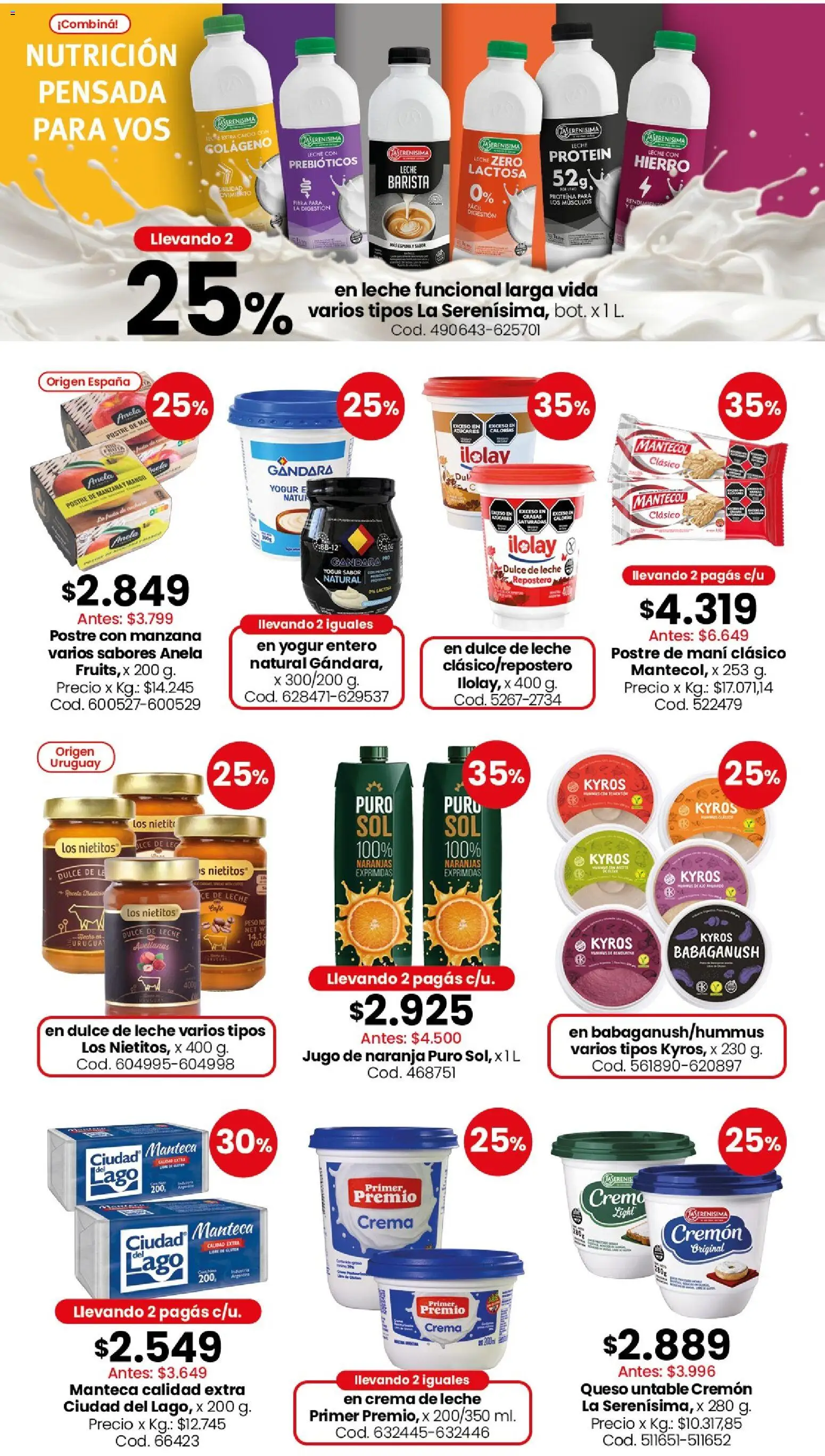 Coto - Ofertas │ válido desde el 24/08/2026 | Página: 6 | Productos: Crema de leche, Dulce, Mango, Postre