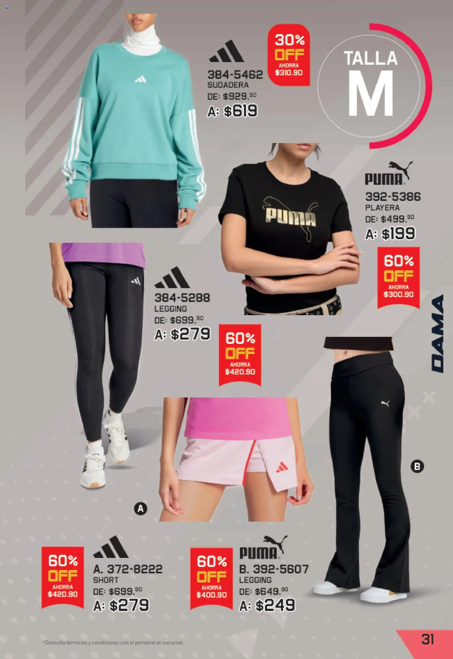 Nuevas ofertas de Andrea válidas en toda la República Mexicana desde el 27/09/2026. ¡Encuentra las mejores ofertas en Andrea catálogo Lo mejor de marcas! | Página: 31 | Productos: Sudadera, Playera, Short