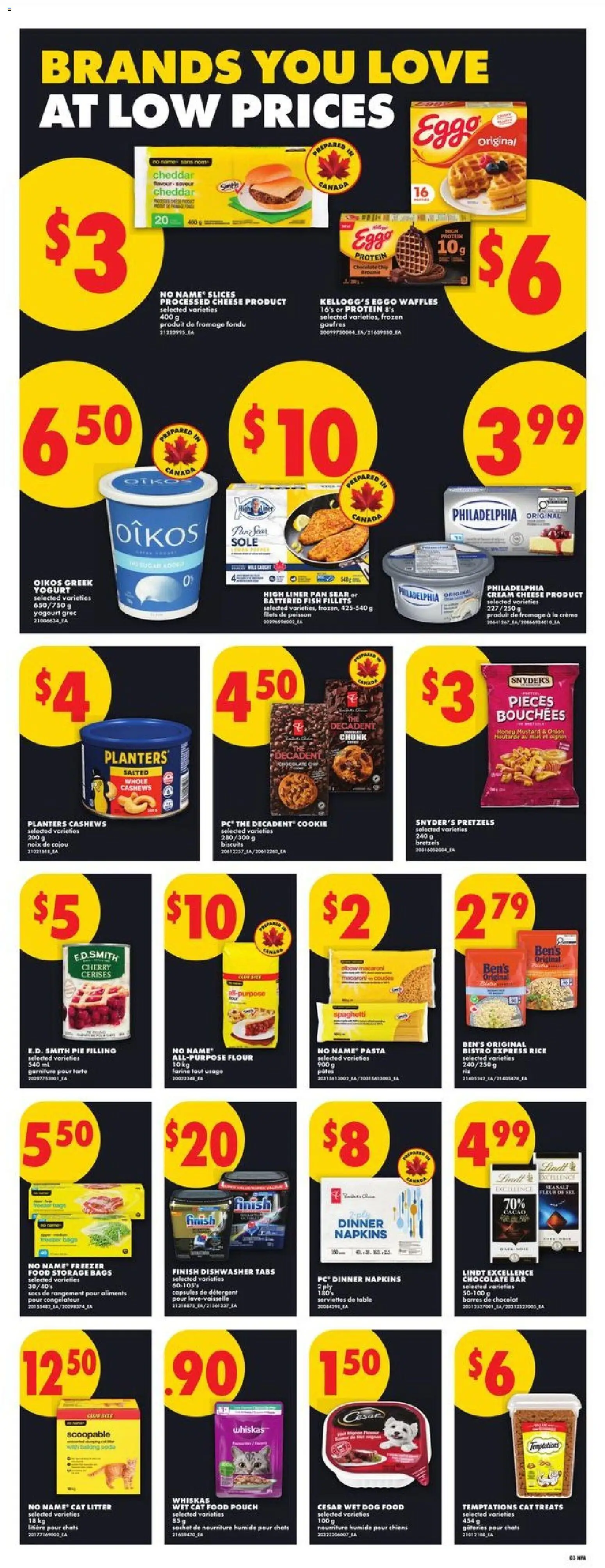 No Frills flyer valid from 28.05.2026 | Page: 3 | Products: Rice, Pasta, Detergent, Yogurt