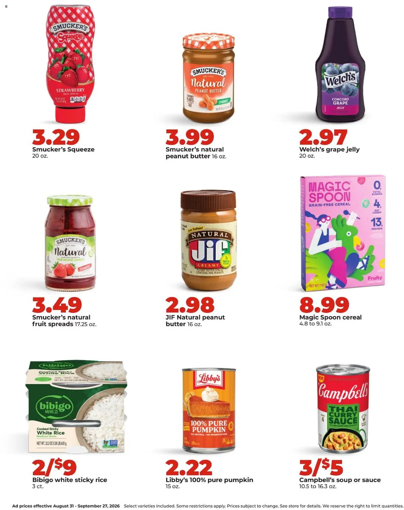 HyVee Monthly Ad - valid from 08/31/2026 | Page: 24 | Products: Butter, Rice, Protein, Pumpkin