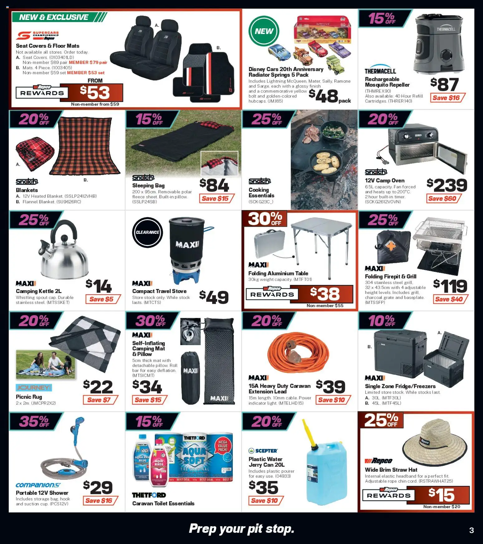 Repco catalogue - valid from 09/09/2026 | Page: 3 | Products: Rug, Toilet, Kettle, Fan