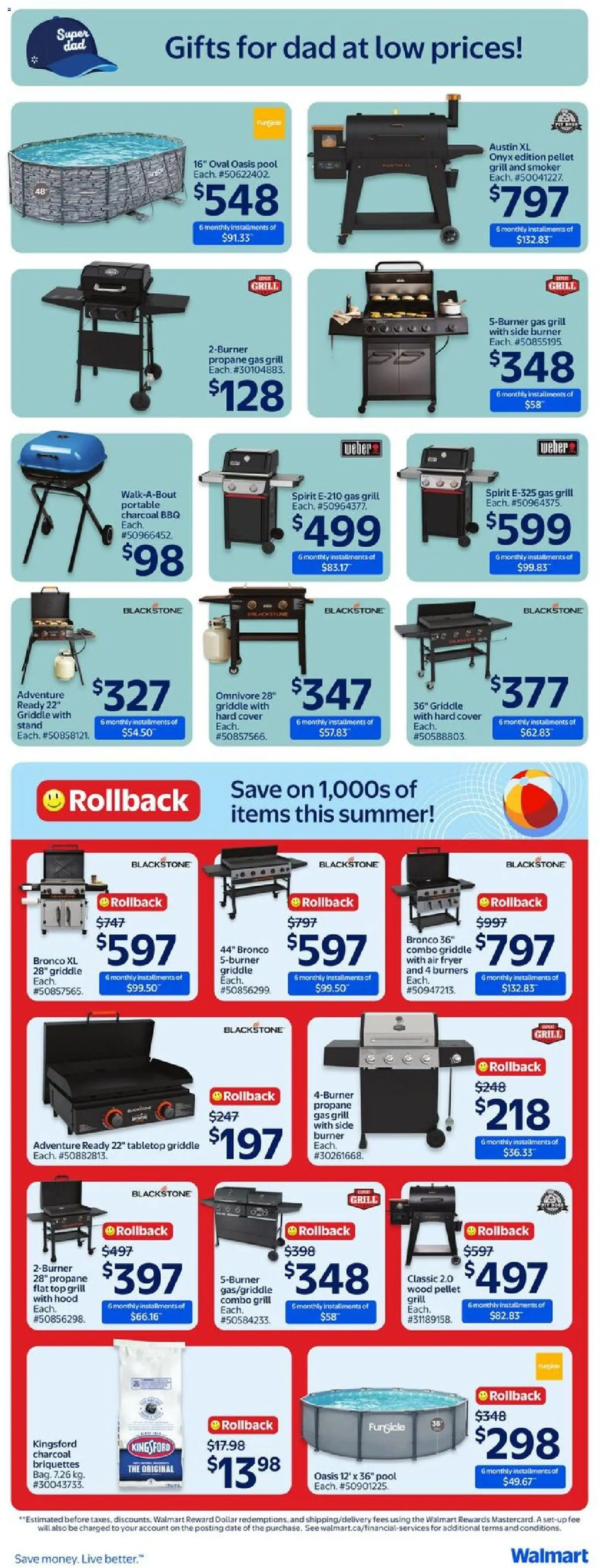 Walmart flyer valid from 18.06.2026 | Page: 6 | Products: Grill, Fryer
