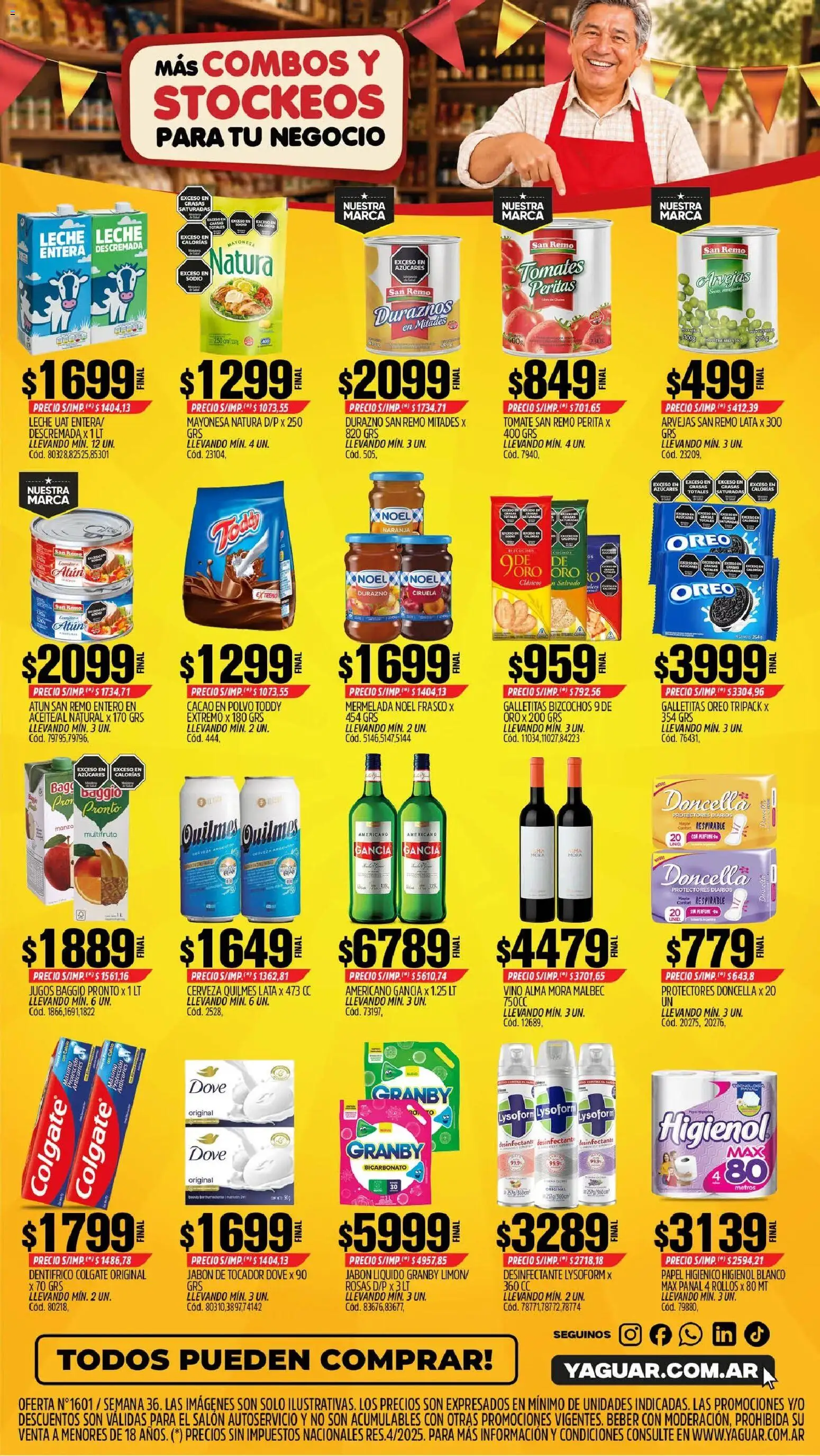 Yaguar - Oferta Semanal General Roca │ válido desde el 31/08/2026 | Página: 2 | Productos: Papel higiénico, Vino, Cacao, Bizcochos