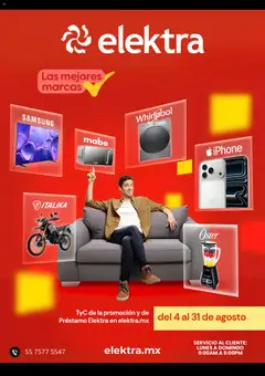 Vista previa de Elektra catálogo, nuevo folleto de la tienda, válido en México a partir del 04/08/2026