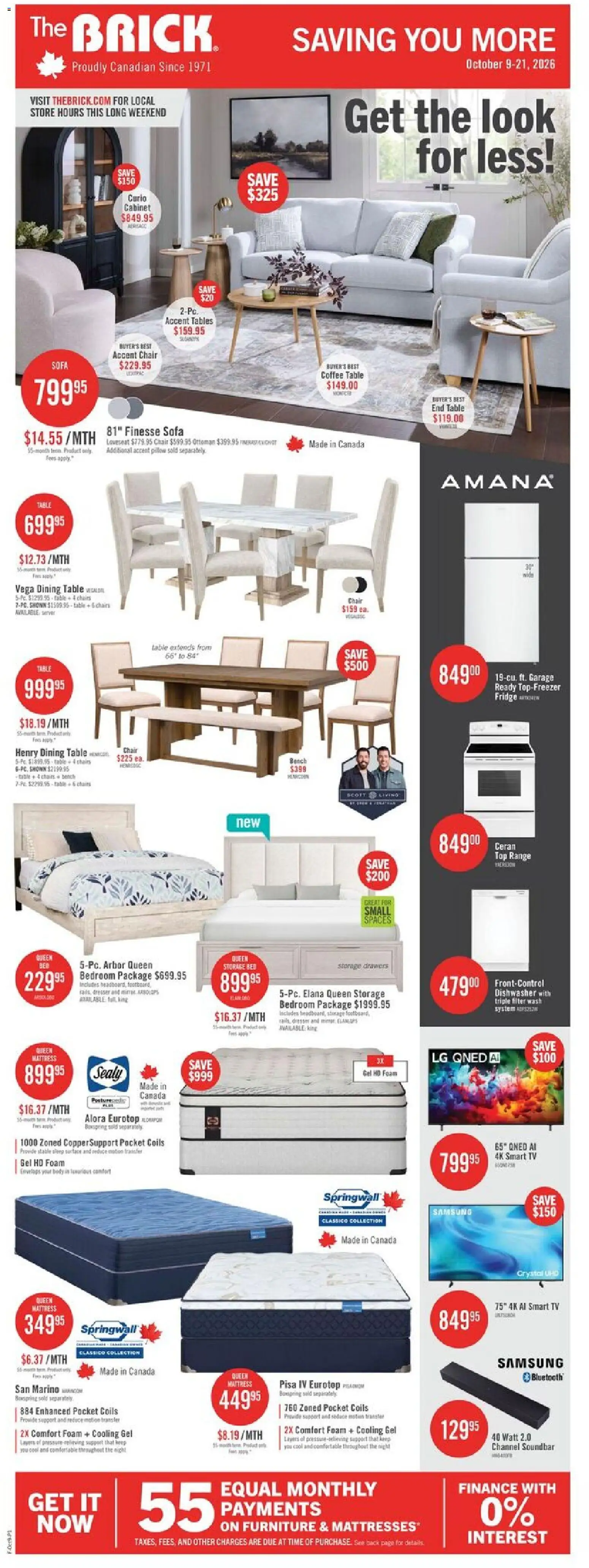 The Brick flyer valid from Oct 9, 2026 | Page: 5
