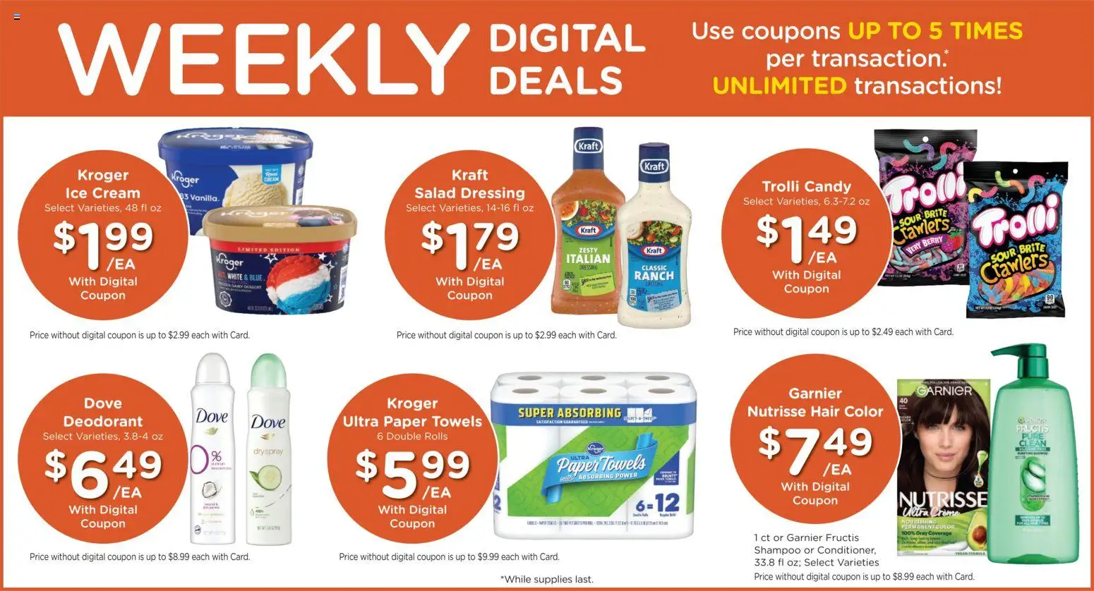 Dillons Weekly Ad - valid from 20.05.2026 | Page: 3 | Products: Shampoo, Deodorant, Cream, Ice cream