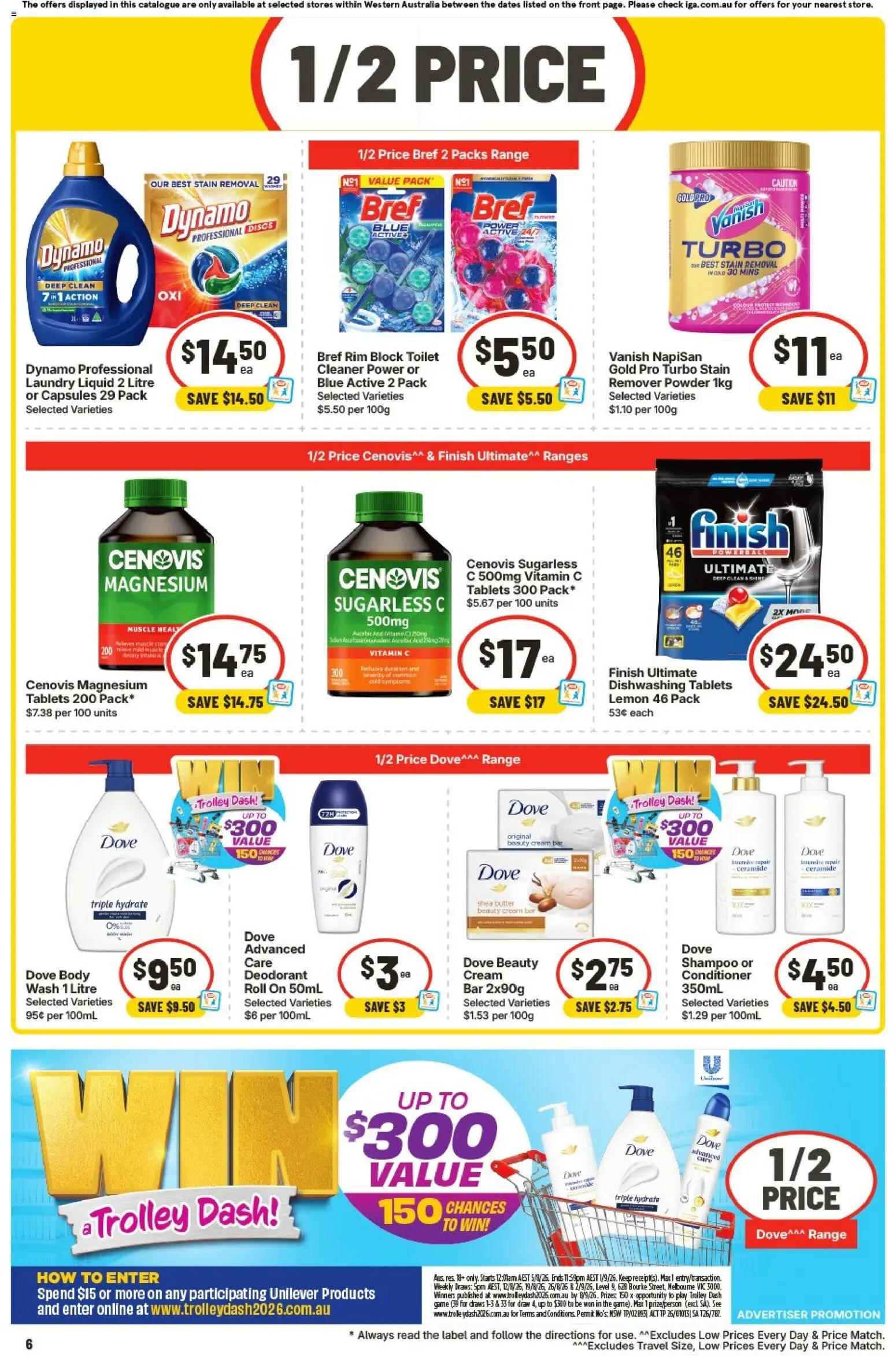 IGA catalogue - valid from 12/08/2026 | Page: 7 | Products: Toilet, Cream, Laundry, Vitamin