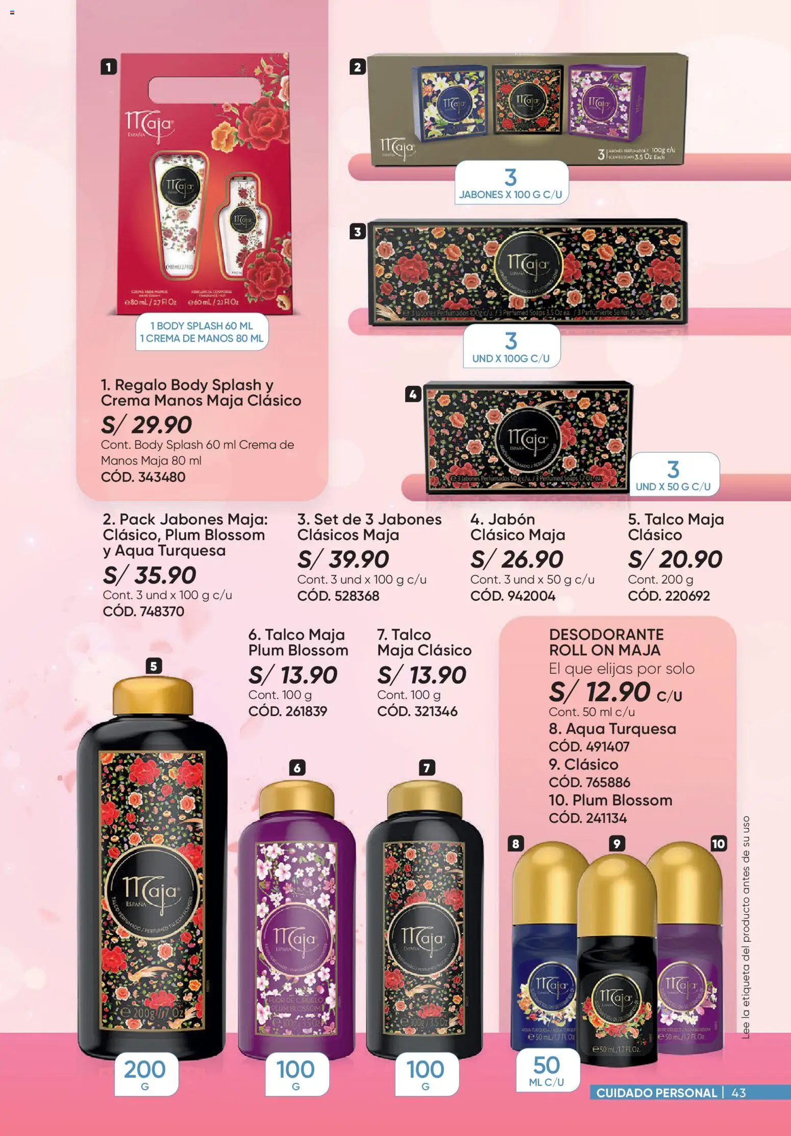 Catálogo Azzorti válido desde 27/07/2026 | Página: 43 | Productos: Crema de manos, Jabón, Desodorante, Caja