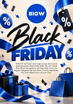 Preview of Big W Black Friday Notice - valid from 19/10/2026