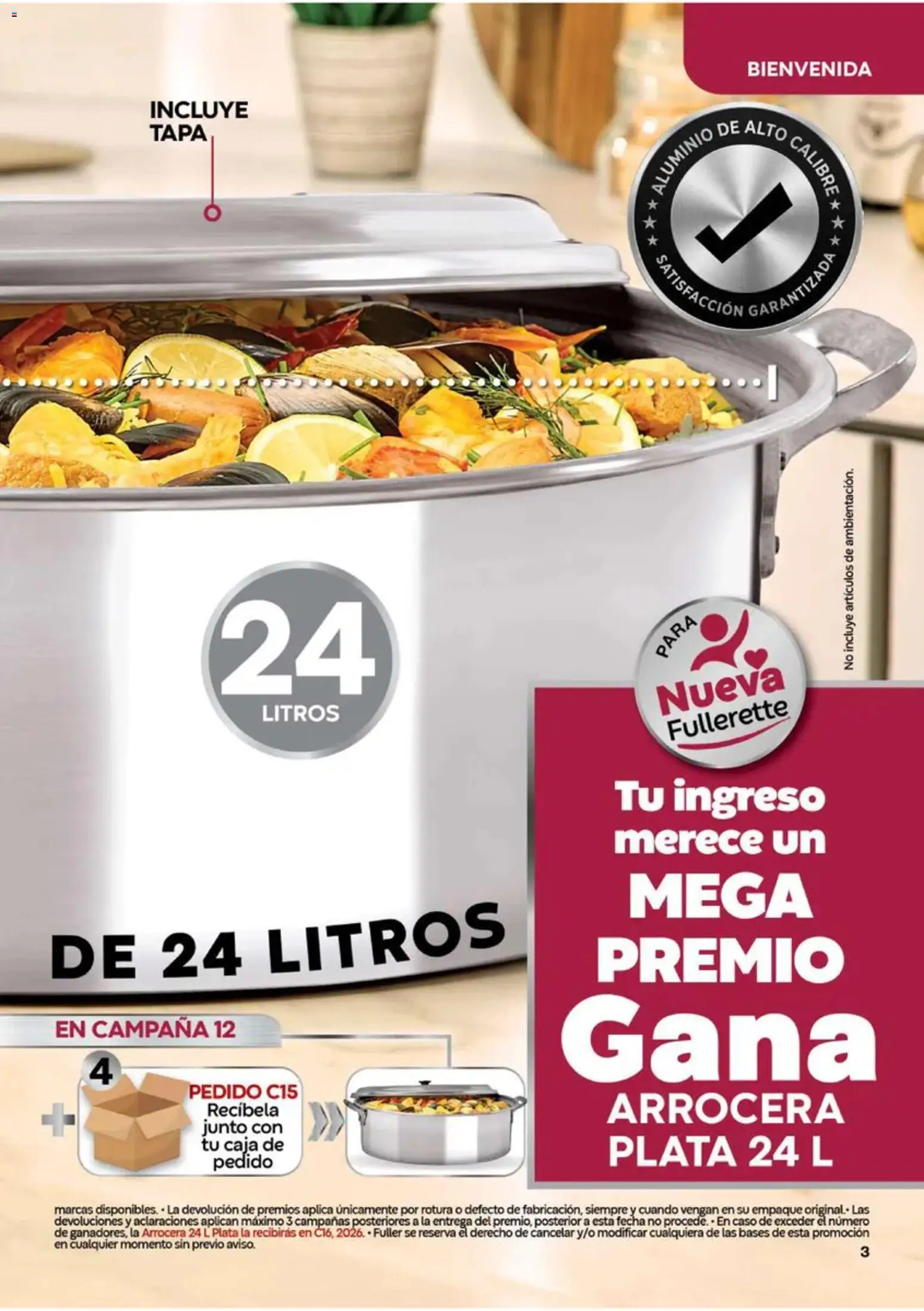 Nuevas ofertas de Fuller válidas en toda la República Mexicana desde el 16/09/2026. ¡Encuentra las mejores ofertas en Fuller Gana Más 12 2026! | Página: 3 | Productos: Caja, Campana