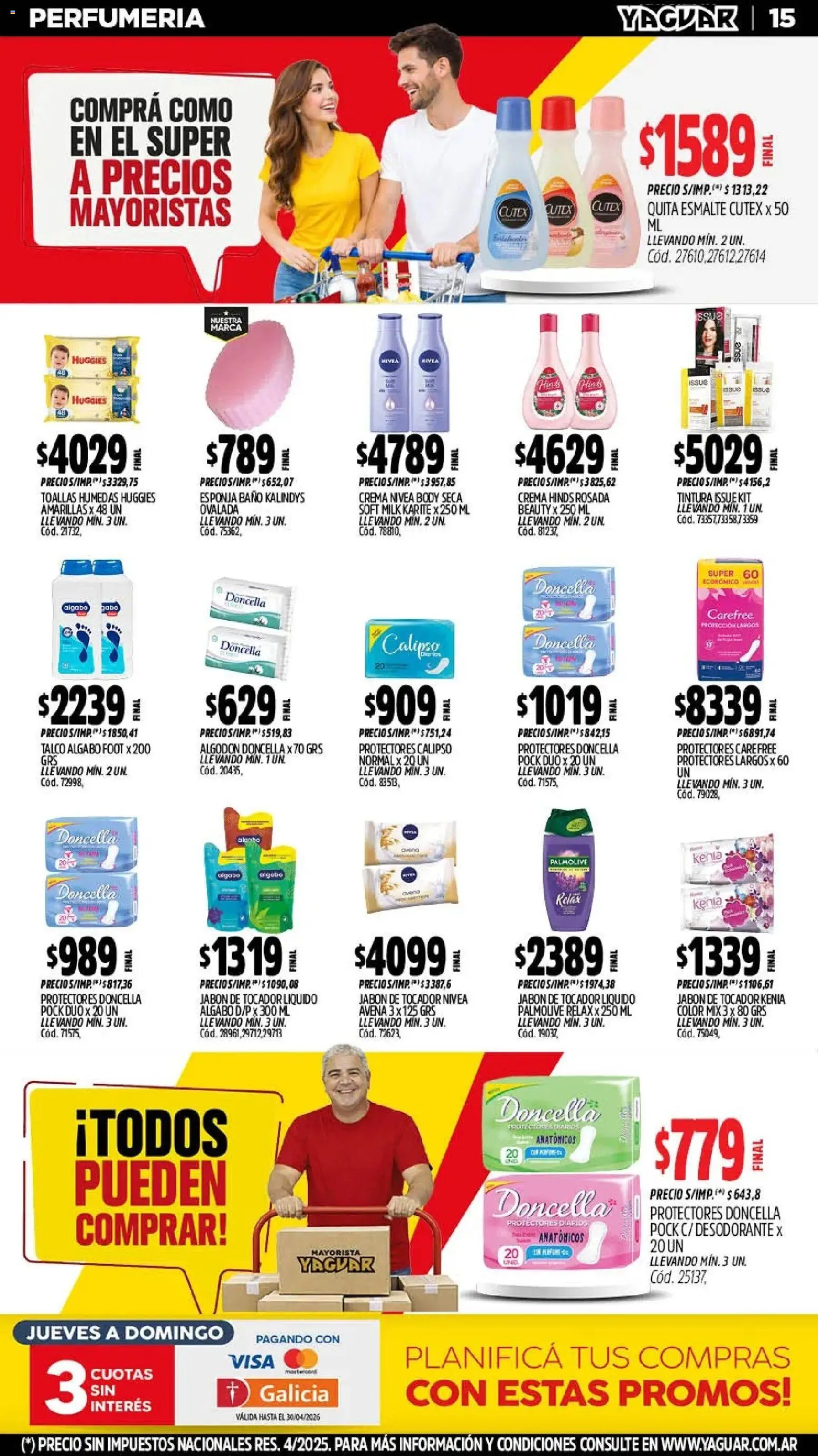 Yaguar - Oferta Semanal Santa Fé │ válido desde el 11.05.2026 | Página: 15 | Productos: Body, Avena, Jabón, Desodorante