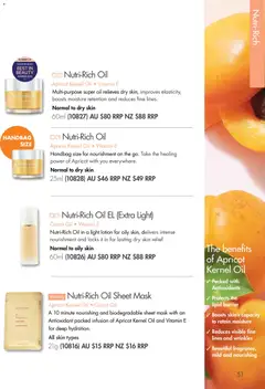Preview of Nutrimetics Catalogue 2026 - valid from 01.01.2026 | Page: 51 | Products: Oil, Mask, Handbag, Vitamin
