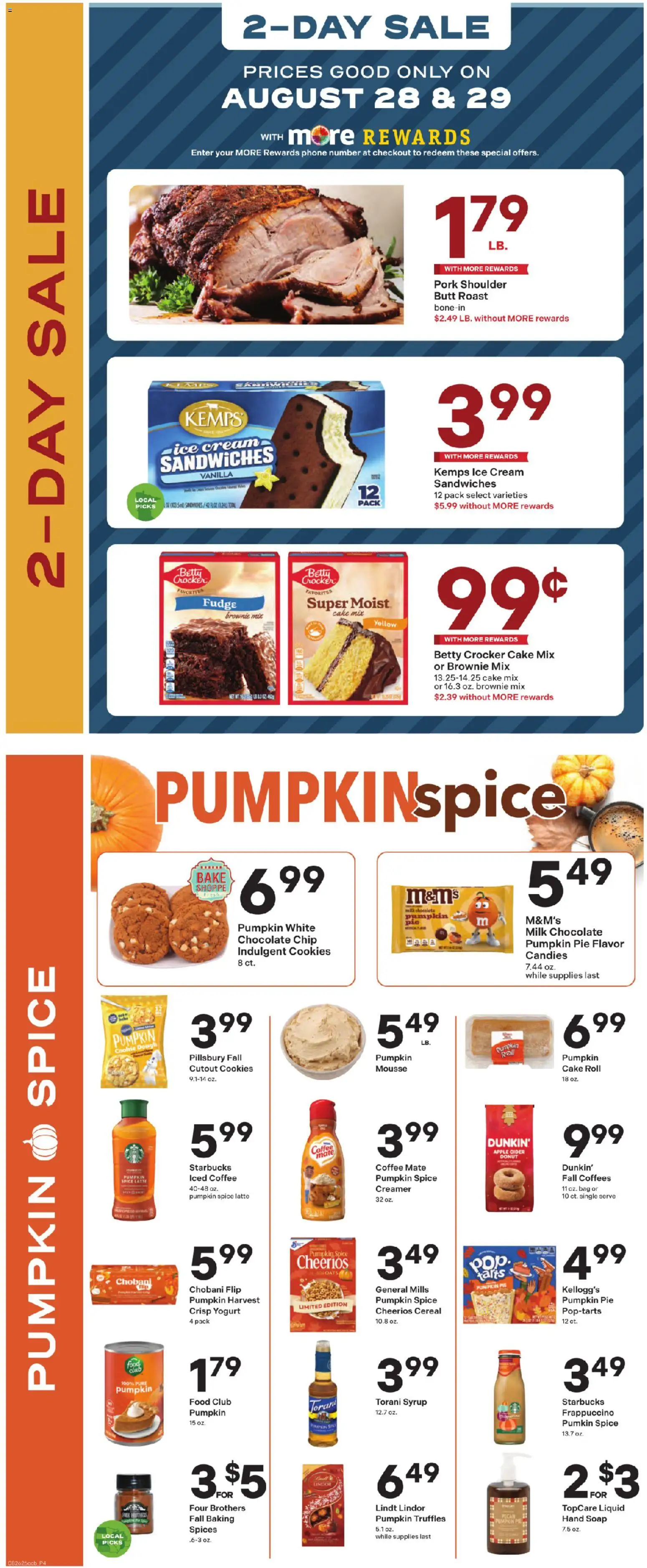 Coborn's - Weekly Ad - valid from 08/26/2026 | Page: 6 | Products: Pork shoulder, Soap, Iced coffee, Phone
