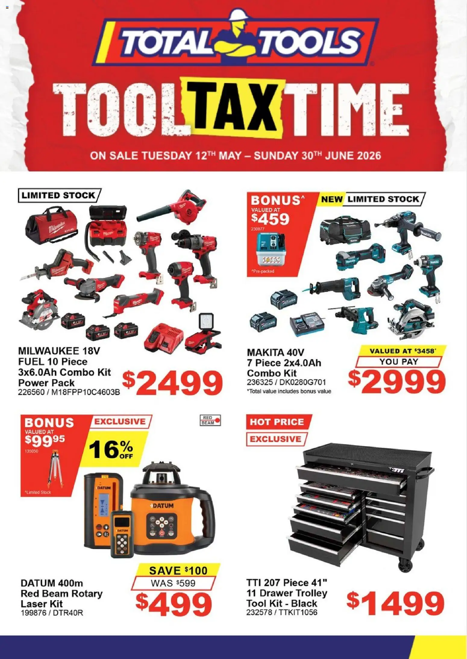 Total Tools catalogue - valid from 12.05.2026 | Page: 1 | Products: Drawer, Trolley, Tools