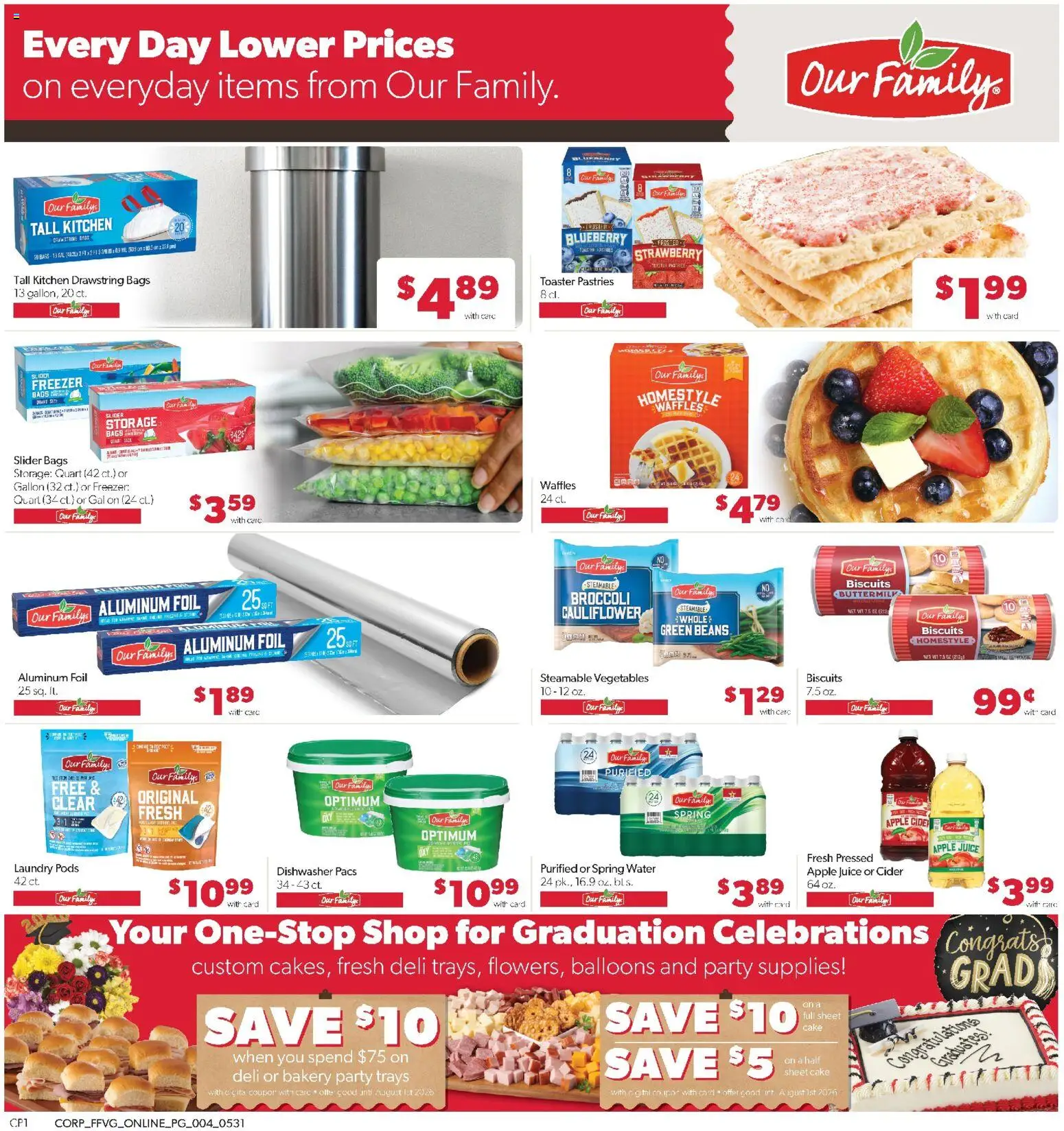 Family Fare Weekly Ad - valid from 31.05.2026 | Page: 8 | Products: Cider, Cauliflower, Sheet, Dishwasher