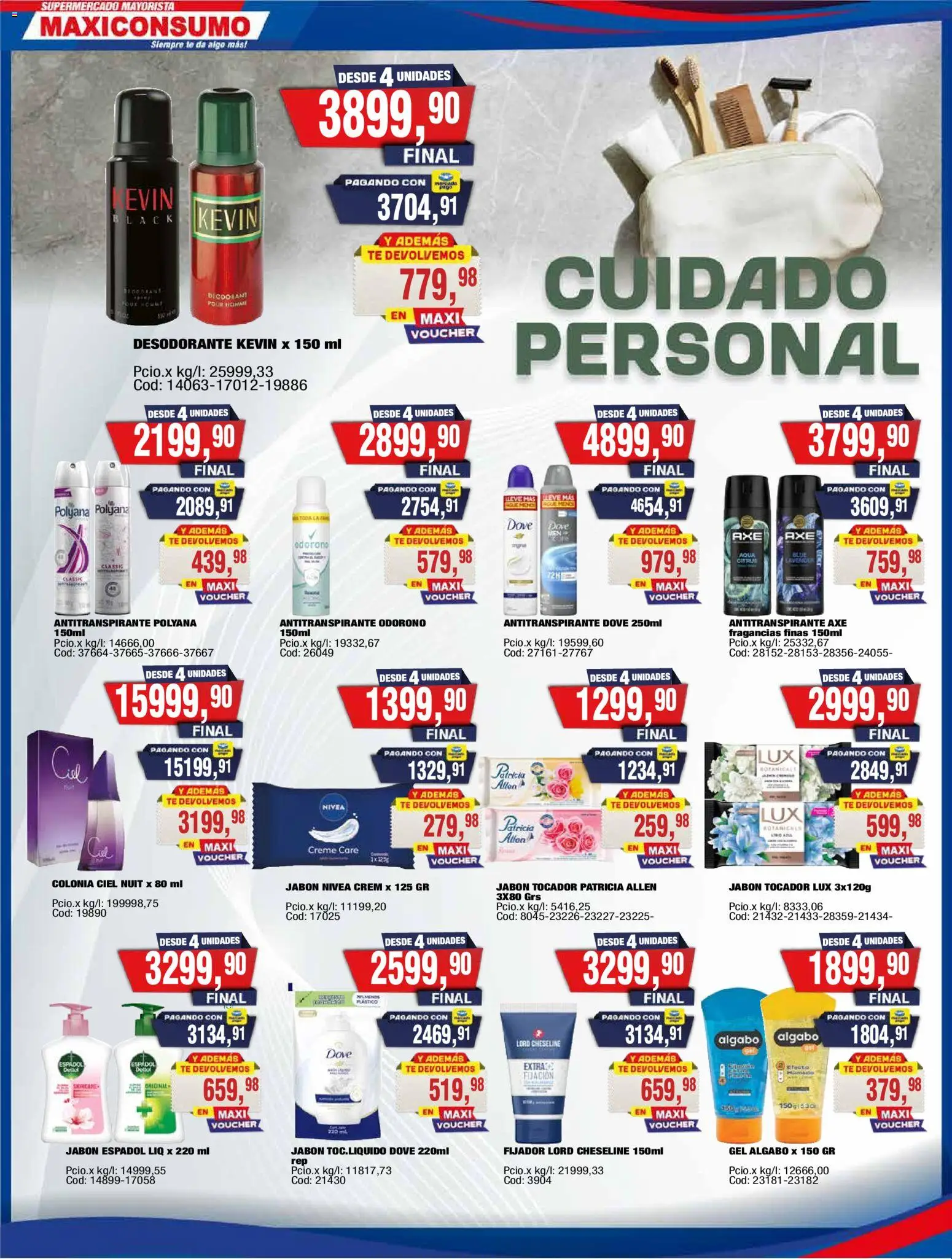 Maxiconsumo ofertas │ válido desde el 11.05.2026 | Página: 28 | Productos: Fijador, Jabón, Desodorante, Antitranspirante