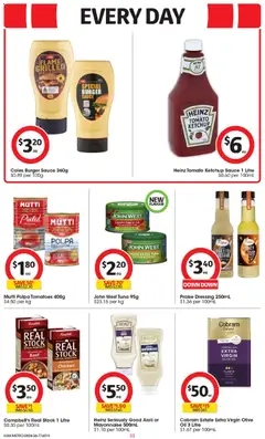 Preview of Coles catalogue - valid from 04/08/2026 | Page: 33 | Products: Honey, Ketchup, Sauce, Chilli