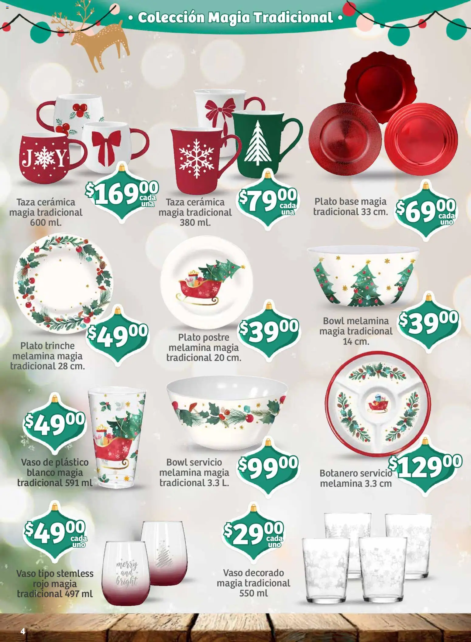 Nuevas ofertas de Soriana válidas en toda la República Mexicana desde el 30/09/2026. ¡Encuentra las mejores ofertas en Soriana folleto Decoración de Navidad Mercado! | Página: 4