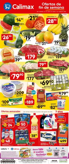 Vista previa de Calimax folleto Mexicali y SLRC, nuevo folleto de la tienda, válido en México a partir del 31/07/2026