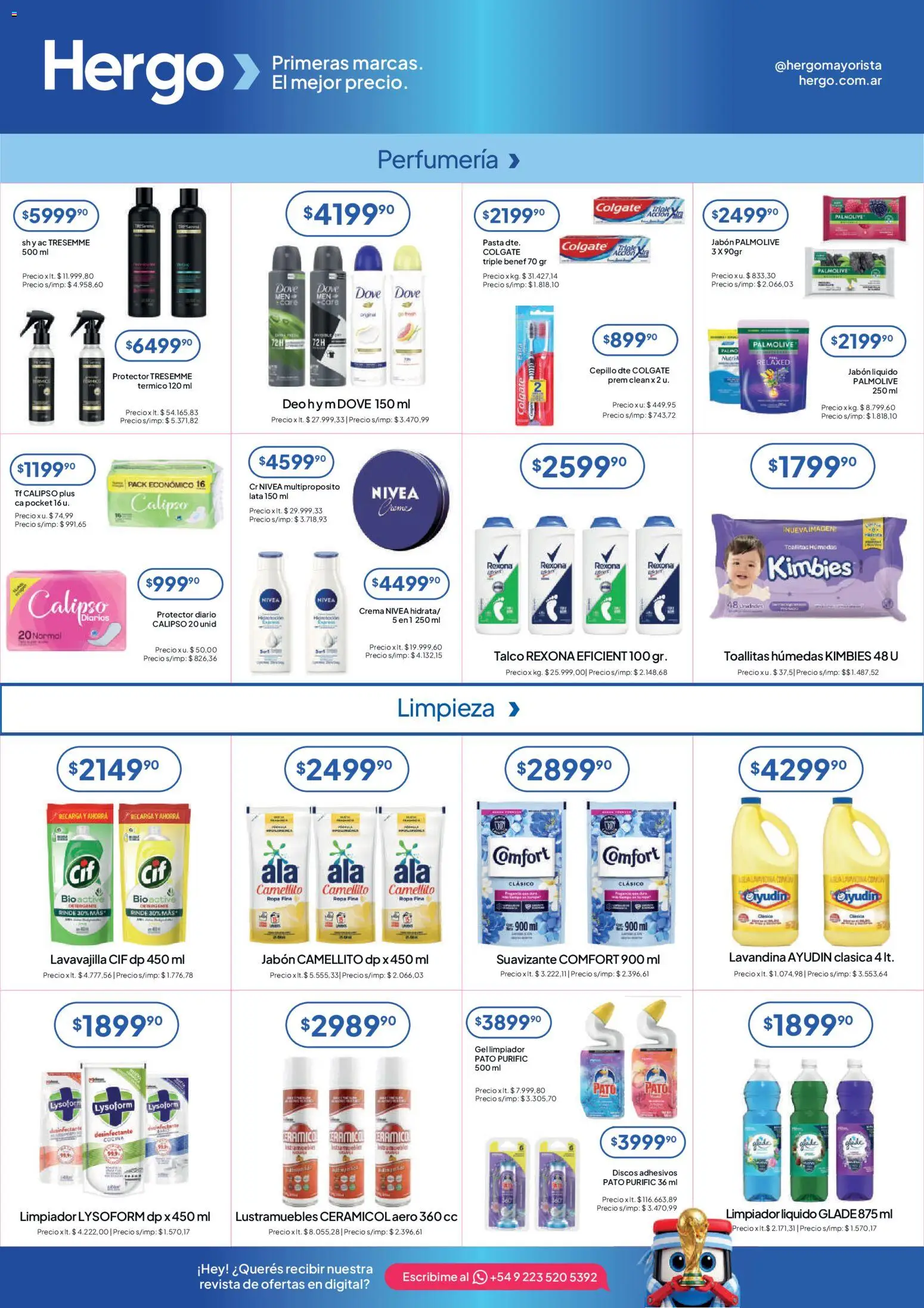 Hergo catálogo │ válido desde el 20.05.2026 | Página: 5 | Productos: Desinfectante, Lavandina, Cocina, Detergente